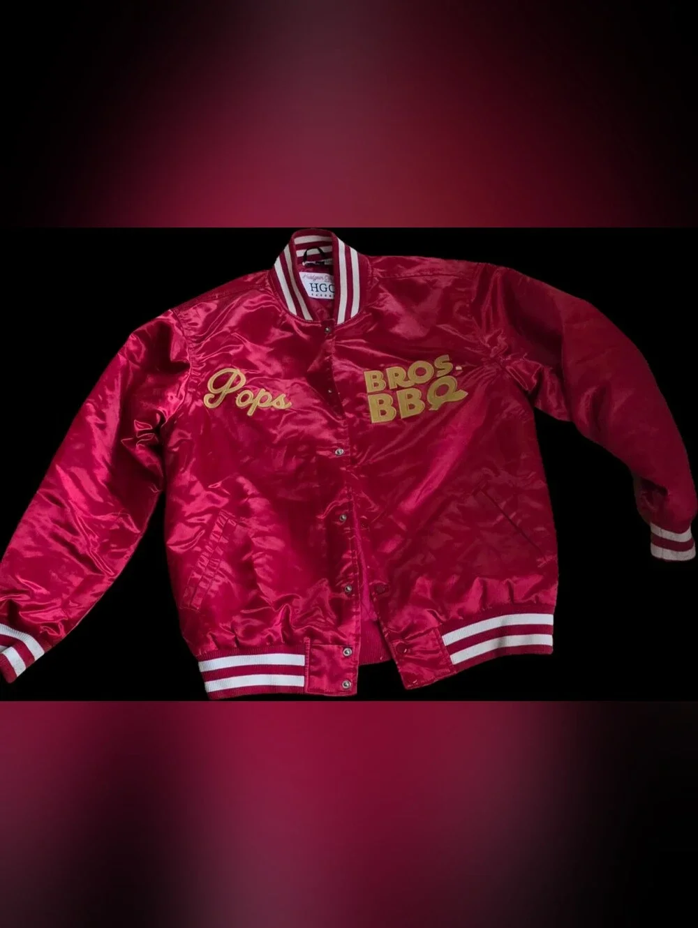 Headgear Classics Bros BBQ Friday After Next Satin Varsity Bomber Jacket